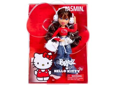 MUÑECA BRATZ X HELLO KITTY YASMIN, CON ESTILO ADORABLE, INCLUYE ACCESORIOS ÚNICOS Y MODA INSPIRADA EN SANRIO - 1