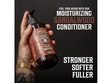 KIT DE CUIDADO PARA BARBA CON ACEITES DE ARGÁN Y JOJOBA, AROMA A SÁNDALO NATURAL - 3