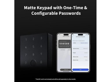CERRADURA INTELIGENTE AQARA U100 SIN LLAVE, APPLE HOME, ALEXA, GOOGLE, TECLADO TÁCTIL, BLUETOOTH, IP65 RESISTENTE - 3