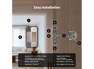 CERRADURA INTELIGENTE AQARA U100 SIN LLAVE, APPLE HOME, ALEXA, GOOGLE, TECLADO TÁCTIL, BLUETOOTH, IP65 RESISTENTE - 5