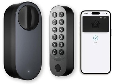 CERRADURA AQARA U200, ACCESO SIN LLAVE POR HUELLA Y COMPATIBLE CON APPLE HOME, INCLUYE TECLADO Y BATERÍA RECARGABLE - 1