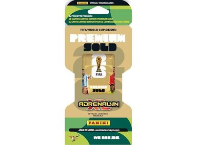 CROMOS COLECCIONABLES COPA MUNDIAL FIFA 2026 BLISTER PREMIUM GOLD CON TARJETAS EDICIÓN LIMITADA EXCLUSIVAS - 1