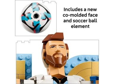 LEGO LIONEL MESSI FÚTBOL, JUEGO PARA MÁS DE 12 AÑOS, IDEAL PARA DECORACIÓN Y REGALO COLECCIONABLE DE FÚTBOL - 4
