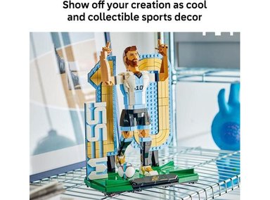 LEGO LIONEL MESSI FÚTBOL, JUEGO PARA MÁS DE 12 AÑOS, IDEAL PARA DECORACIÓN Y REGALO COLECCIONABLE DE FÚTBOL - 5