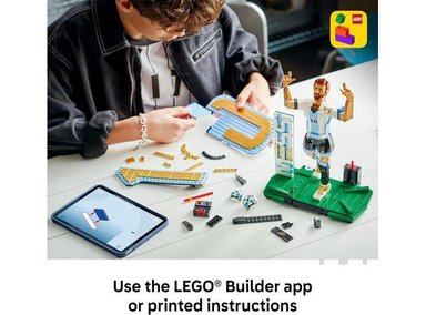 LEGO LIONEL MESSI FÚTBOL, JUEGO PARA MÁS DE 12 AÑOS, IDEAL PARA DECORACIÓN Y REGALO COLECCIONABLE DE FÚTBOL - 6