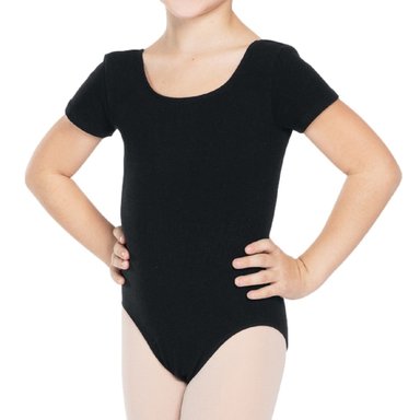 BODY MUJER NV SHOWROOM ALGODÓN NEGRO LEOTARD MANGA CORTA