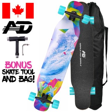 SKATE LONGBOARD AD 42'' DANCING CRUISING DOWNHILL - COLOR