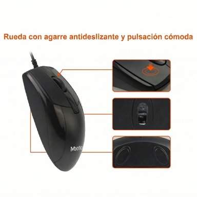 KIT TECLADO MULTIMEDIA EN ESPAÑOL + MOUSE + SPEAKERS + PAD MEETION C105 COMBO PARA PRODUCTIVIDAD ESTUDIO & TRABAJO - 10