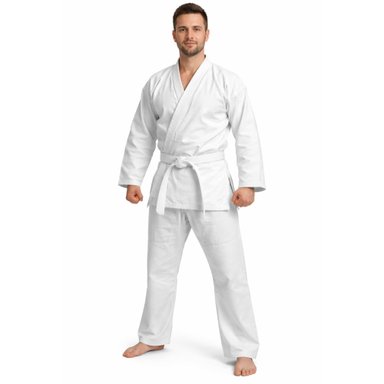 JIU JITSU GI CONJUNTO PANTALÓN Y CHAQUETA DE LONA EXTRA PESADA - BLANCO