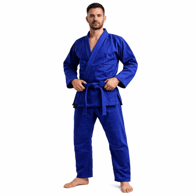 JIU JITSU GI CONJUNTO PANTALÓN Y CHAQUETA DE LONA EXTRA PESADA - AZUL