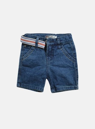 SHORT JEAN A LA RODILLA SLIM NIÑO YONISTERS VERDE SEMIPITILLO STRETCH KIDS
