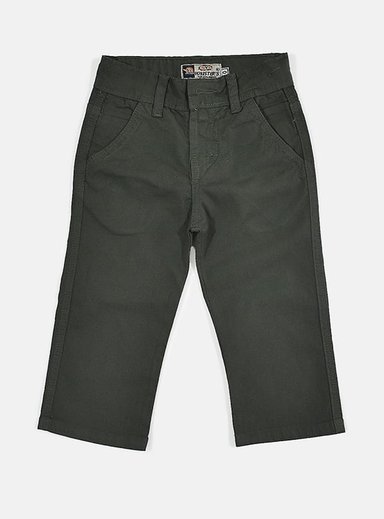 PANTALÓN SEMIPITILLO STRETCH YONISTERS KIDS DRILL VERDE