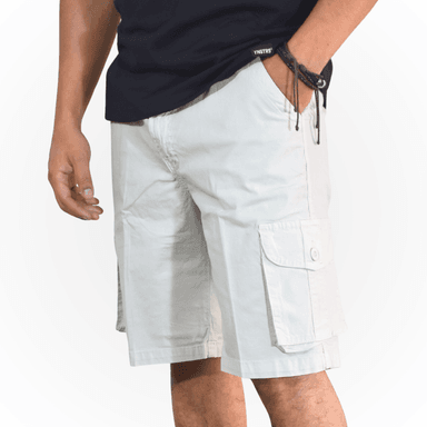 SHORT DRILL CARGO YONISTERS CLOTHING BLANCO - 1