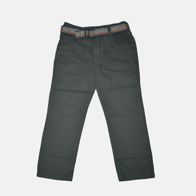 PANTALÓN NIÑO CASUAL ALGODÓN DRILL TAFETA VERDE OLIVA YONISTERS CLOTHING KIDS