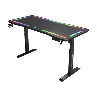 ESCRITORIO GAMER ELECTRICO HAVEN Y09 PRO VIDIRIO TEMPLADO - 2