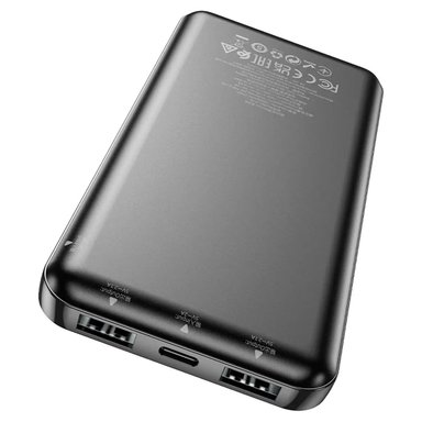 POWER BANK HOCO J100 10000MAH 2.1A USB-A X2 NEGRO - 2