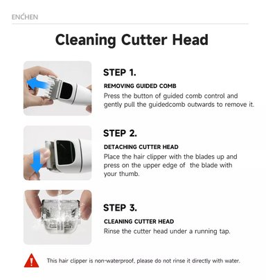 CORTADORA DE CABELLO ELECTRICA ENCHEN BOOST 2 BLANCO - 5