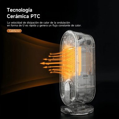 CALEFACTOR ELECTRICO BOMIDI H6 CON TEMPORIZADOR Y REGULABLE COLOR BLANCO - 5