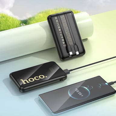 POWER BANK HOCO 10000MAH Q18 TOURER 22.5W, CARGADOR PORTATIL INALÁMBRICO NEGRO - 5