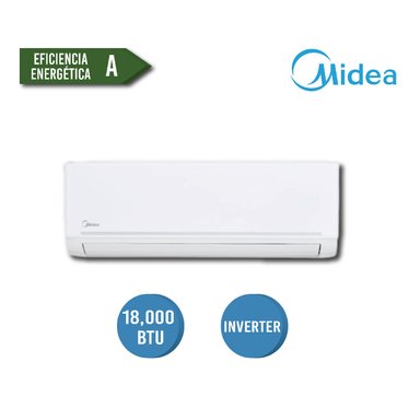 AIRE ACONDICIONADO SPLIT MIDEA 18000 BT INVERTER U CON 3 AÑOS GARANTÍA MSAG11C-17CRFN1-MT0W