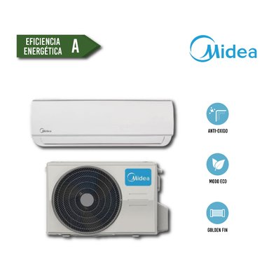 AIRE ACONDICIONADO SPLIT MIDEA 24000 BT INVERTER U CON 3 AÑOS GARANTÍA MSAG11D-22CRFN1-MT0W - 2