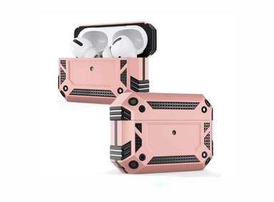 CASE AIRPODS PRO 2  ARMOR PARA AUDIFONO  - ORO ROSA - 1