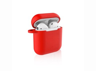 CASE AIRPODS 1ERA 2DA GEN SILICONA ROJO