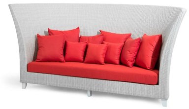 DM SOFA DE JARDIN + TABURETE SEMICIRCULAR PARMA