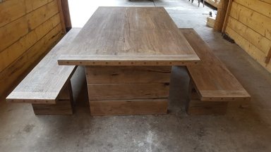 DM MESA DE JARDIN + BANQUETA MONTOYA