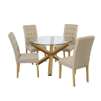 DM JUEGO DE COMEDOR 4 SILLAS MONTSERRAT