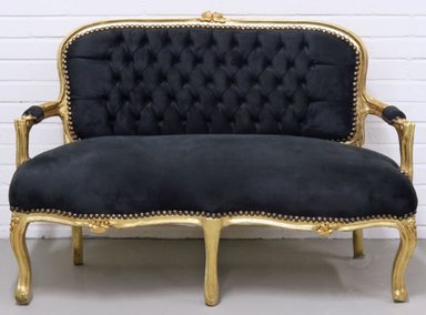 DM SOFA 3 CUERPOS GERALD ACABADO COLOR ORO