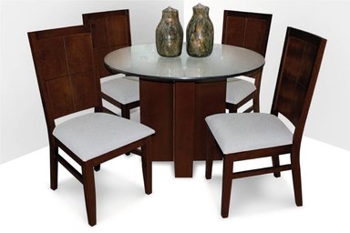 DM JUEGO DE COMEDOR 4 SILLAS CRUZ