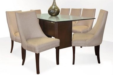 JUEGO COMEDOR DMUEBLES 8 SILLAS NOGAL VALENCIA