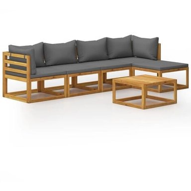 SECCIONAL TERRAZA MOBILIARI JOANNE DM GRIS OSCURO