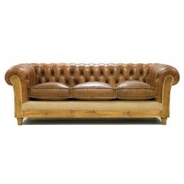 SOFÁ DMUEBLES 3 CUERPOS CARAMELO CHESTERFIELD