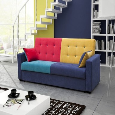 SOFA DMUEBLES BIMMA 2 CUERPOS MULTICOLOR