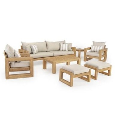 SET JUEGO SALA TERRAZA DMUEBLES ELY 3 1 1 CUERPOS + 2 BANCAS