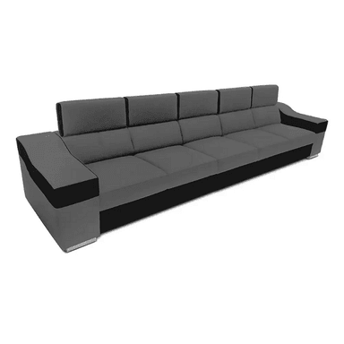 SOFA DMUEBLES SIMBA 5 ASIENTOS PLOMO