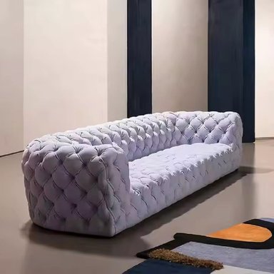 SOFÁ DMUEBLES BLANCO CHESTERFIELD DELUXE