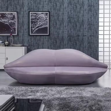 DM SOFA KISS 3 ASIENTOS ULTRACUERO - UVA PASTEL