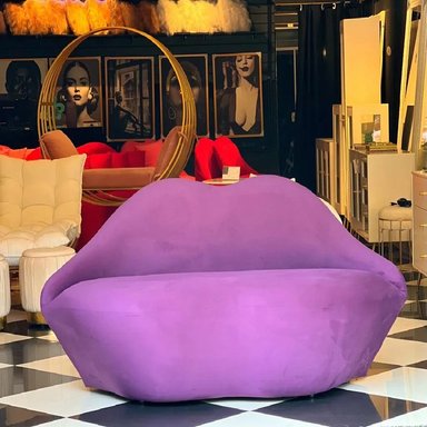 DM SOFA KISS LIPS 2 ASIENTOS TELA - LILA