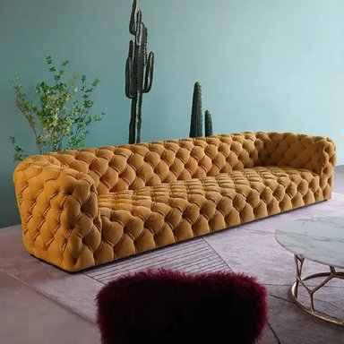 DM SOFÁ CHESTERFIELD DELUXE - NARANJA