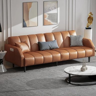 DM SOFÁ CAMA TEODORE - MARRÓN CLARO