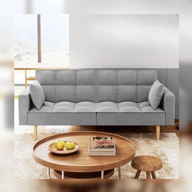 DM SOFÁ CAMA TIME - GRIS CLARO