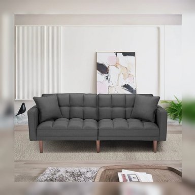 DM SOFÁ CAMA TIME - GRIS OSCURO