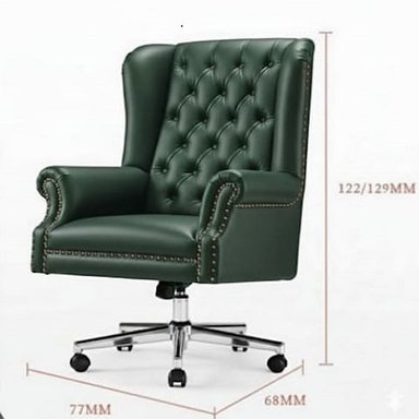 SILLA GERENCIA GIRATORIA OUTLET CYBER MOBILIAR CAVALIERO VERDE