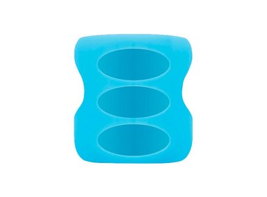 FUNDA PARA BIBERON DE VIDRIO DE 5 OZ. COLOR AZUL