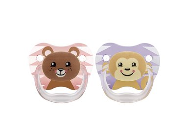 SET CHUPONES DR. BROWN'S PREVENT OSO Y MONO PV22014 6M A 12 MESES SETX2 UNIDS NIÑO