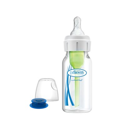 BIBERÓN DR. BROWN'S BOCA ESTRECHA LABIO LEPORINO SB417-MED TRANSPARENTE 4 OZ