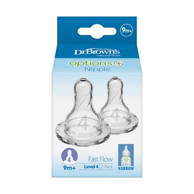 SET DR. BROWN'S 2 UND TETINAS NIVEL 4 BOCA ESTRECHA OPTIONS